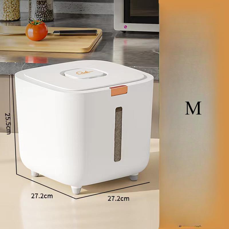 

Герметичный контейнер для хранения продуктов - Влагонепроницаемый, Защищенный от вредителей, Легко нажимаемый дозатор с мерным стаканом, Не содержит БФА, Идеально подходит для риса, злаков, сахара M