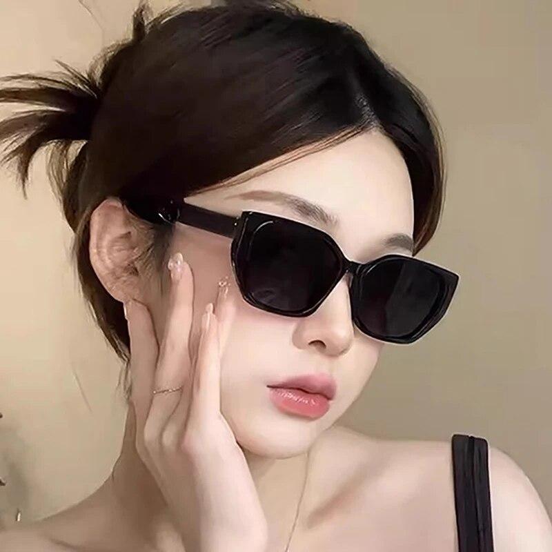Retro Cat Eye Irregular Polygon Women Sunglasses Fashion Eyewear  Designer Eyewear Shades Uv400 Men Sun Glasses