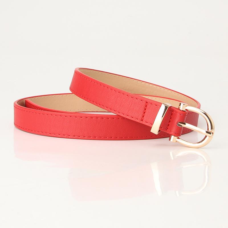 Cintura da donna in pelle PU stile coreano - Semplice cintura decorativa per jeans