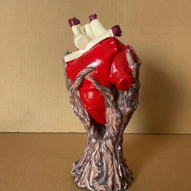 Resin Heart Accessories Art Miniature Aesthetic Luxury Sculptures Creative Modern Figurines Nordic Valentines Day Gift Ornaments Home Decorations