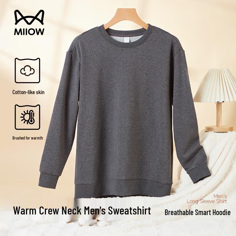 

MiiOW Men s Cotton Blend Raglan Long-Sleeve T-Shirt 2XL