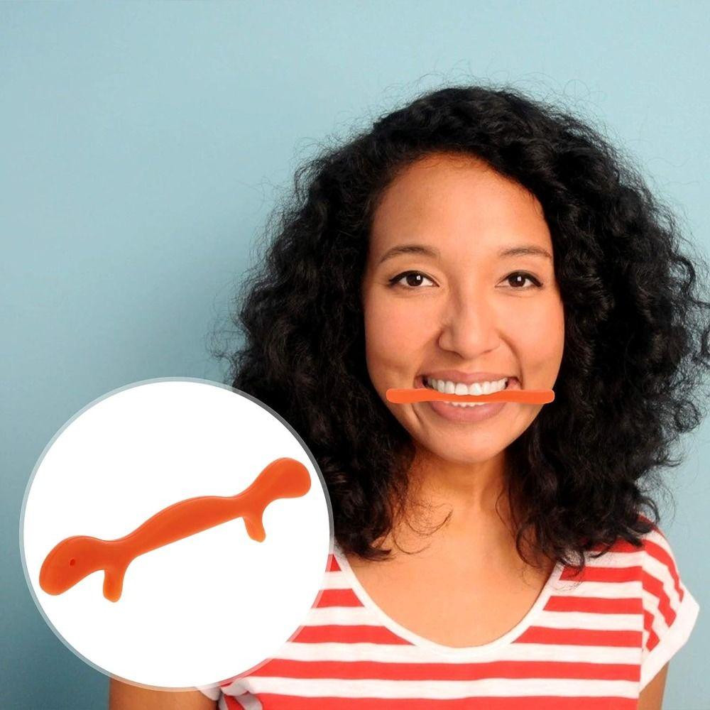 3 Color Mouth Smile Training Massager Portable Smile Shaper Cute Facial Exerciser  Jaw Lip Trainer