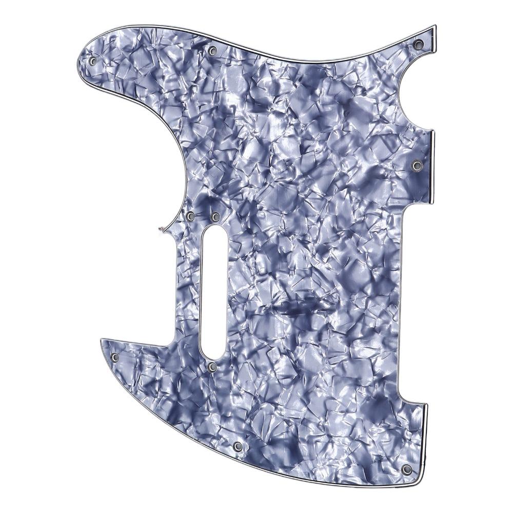 Gray Pearl/Blue Pearl Guitar Pickguard 4Ply TL Pickguard For Telecaster Guitar