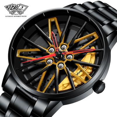 Orologio da uomo con mozzo rotante modificato SVJ Orologio al quarzo con orologio da uomo forgiato tridimensionale vuoto Gini