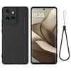 For Motorola MOTO Edge 50 Neo ,S50 Case Soft Premium Liquid Silicone Case with Flocking Inside Cover with Strap for Moto S50