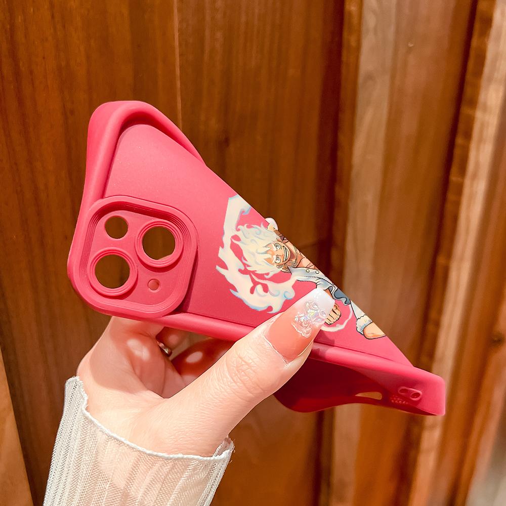 Soft Silicone Square Ladder Printing Pattern Phone Casing Full Cover Camera Shockproof Protection Rubber Case for OPPO Realme