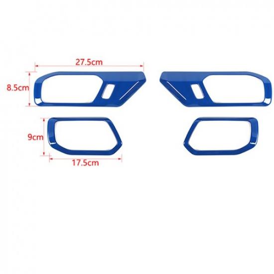 Blue Interior Door Handle Bowl Cover trim For -2025 Ford Bronco Accessories