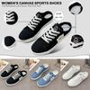 WANPIN Women's Canvas Sports Shoes, Flat Bottomed Lazy Shoes, One Foot Kick