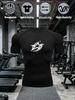 Men's High-Stretch Gym Compression T-Shirt with Quick-Dry & Breathable Fabric Casual Training Top
