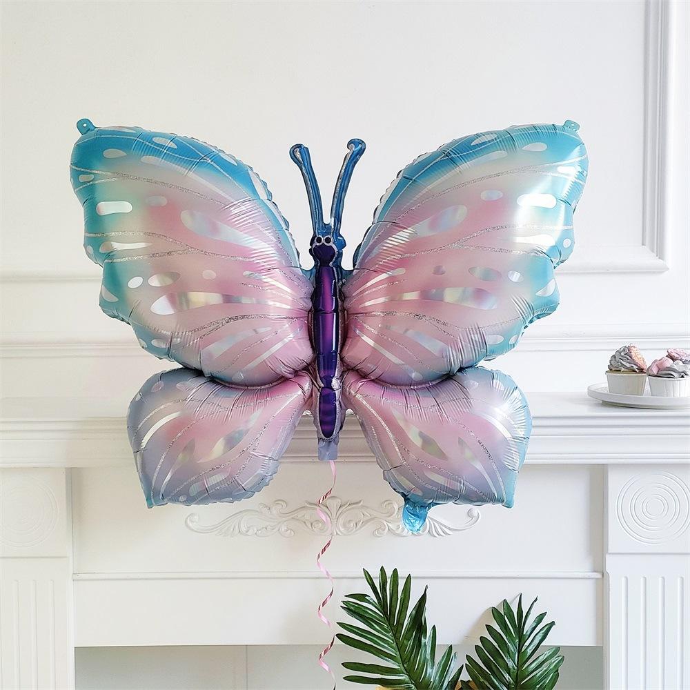Large Butterfly Aluminum Foil Balloons Butterfly Helium Air Globos Birthday Party Decorations Baby Shower Kids Toy Photo Props 5