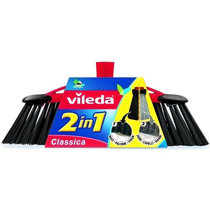 Vileda 141460 Balai intérieur synthétique 2en1, Plastique, Multicolore, 15x34x6 cm 149472