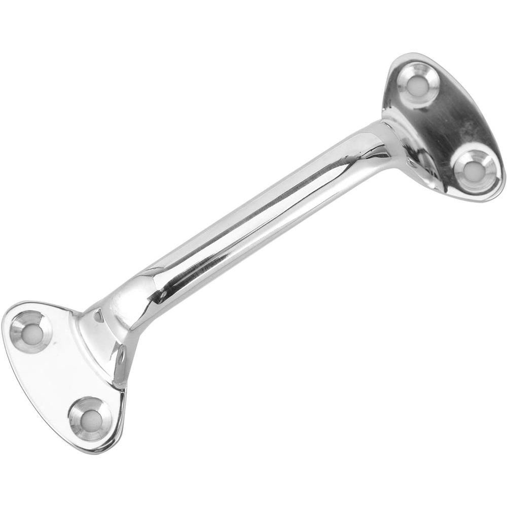  Large 5.81" 316 Stainless Steel Marine Door Handle – Heavy-Duty Mirror Polish – For Yachts, Boats, RVs, Bathrooms – 4-Hole Mount