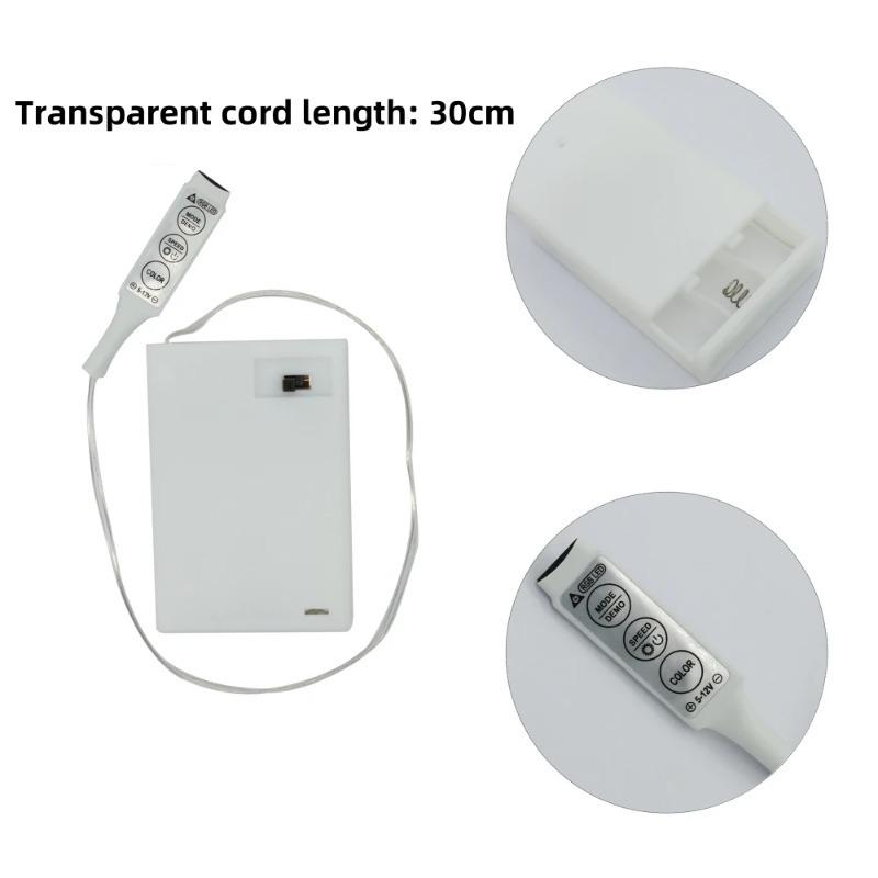 5V LED Strip Lights RGB 5050 3AA Battery Powered Flexible LED Light Strip with Remote Control for TV Backlight Bars Cabinets