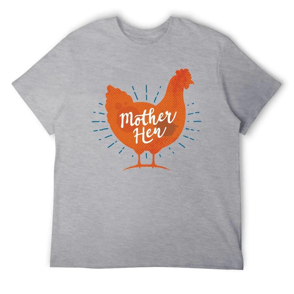 Muttertag Hühnermutter Hühner Mama Damen T-Shirt Rundhals Bewegen Humor Grafik Top Tee Kreative Aktivität Wettbewerb USA S