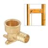 Kupfer Crimpfittings Tropfenohr Winkel 1/2 Zoll 3/4 Zoll Innengewinde Adapter Crimpfitting für Rohrleitung Sanitär