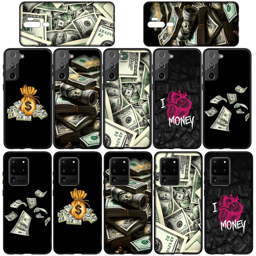 for Samsung Galaxy S25 S24 S23 S22 Ultra FE Plus A17 A37 A57 A56 A55 A06 A16 A15 A36 A26 A35 A05 A54 A34 S9 Phone Case Wallpaper Art Money 100 Dollars