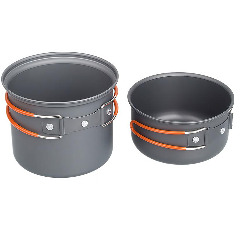 Casserole de camping extérieure équipement de pique-nique de camping set de casseroles de pique-nique portables