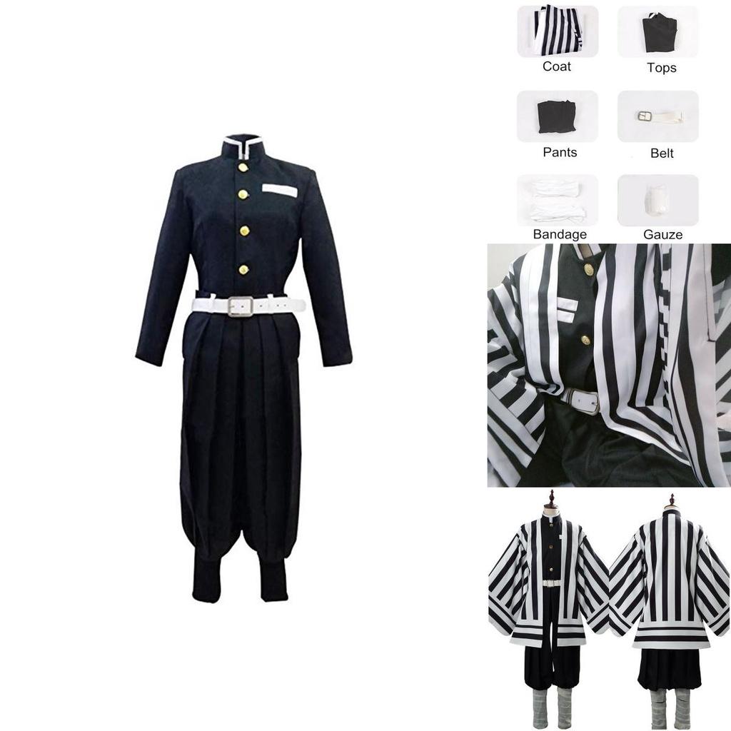 Kimetsu Slayer Demon No Yaiba Cosplay Iguro Obanai Halloween Adult Suit Costume