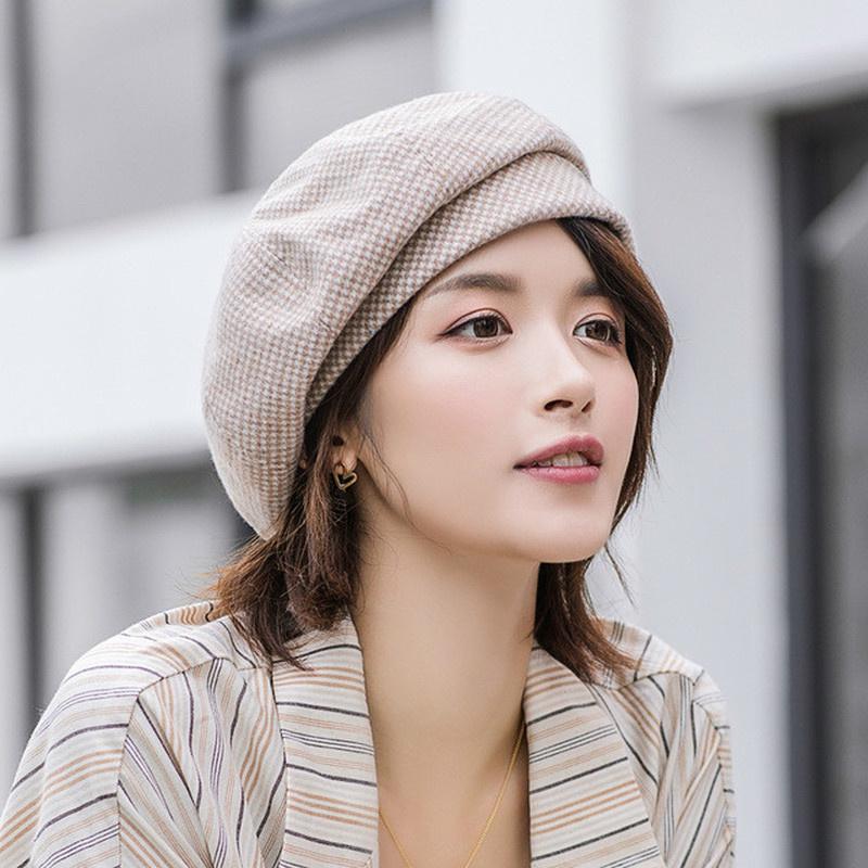 Winter Women's Fashion Beret Cap Elegant Beret for Female Cotton Wool Hats Cap