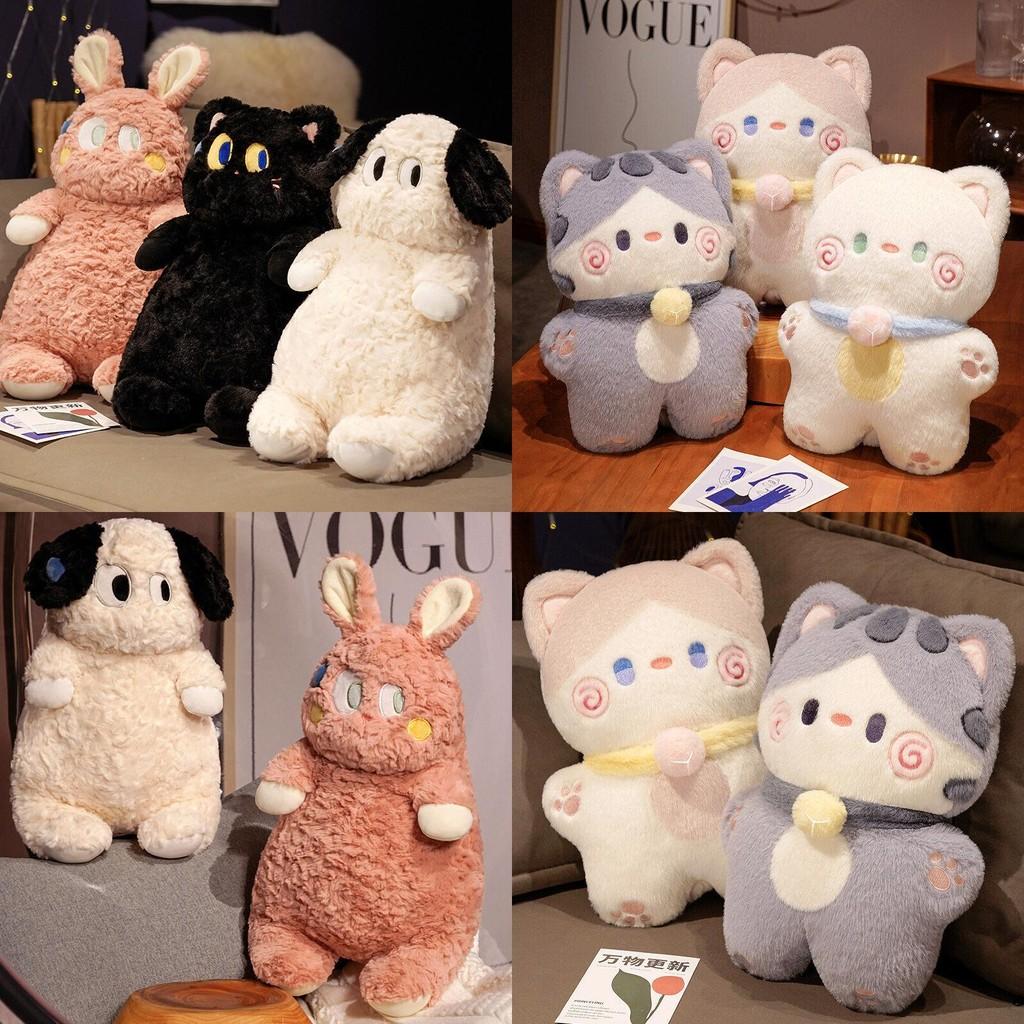 Sweating Cute Dog Doll Big Eyes Cat Plush Toy For Kids Birthday Gift Decor And