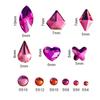 12Grids/Box Nail Art Rhinestone Flat Back Non-Drop Lightweight Mixed Colorful AB Nail Art Glitter Decorations for Manicure