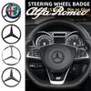 1pcs 52mm 57mm Car Steering Wheel Emblem Badge Sticker Decals  For Mercedes benz A B R G Class GLK GLA w204 W251 W463 W176 S43H