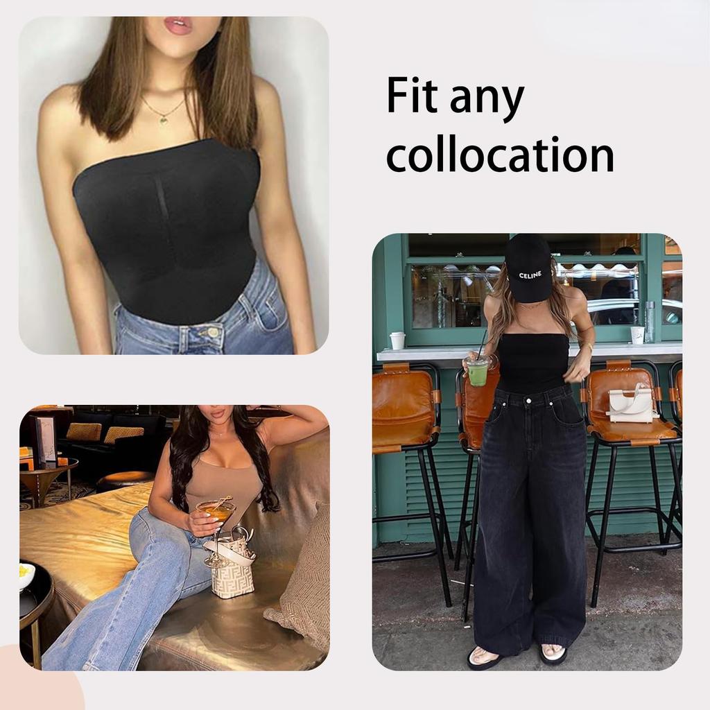 Strapless Shapewear Bodysuit for Women Tummy Control Body Shaper Seamless Compression Jumpsuit Tank Tops Sculpting Waist Trainer Slimming Leotards