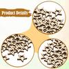 100 Hollow Wood Stars, Versatile Cutouts And Decorations for Year-round Celebrations Christmas