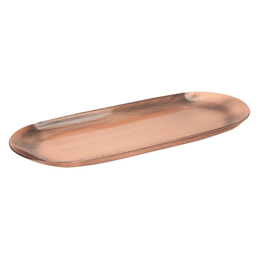 Auxiliary Tools 430 Stainless Steel Storage Tray Oval Shape 23CM Stainless Steel Tray Decorative Tray Bathroom Decor