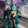 New Anime 19CM Hatsune Miku Little devil raccoon Kawaii Action Figure PVC Doll Model Figure Toys Desktop Decoration Holiday Gift
