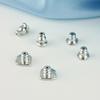 Set of 4 Secure Earring Backs Studs Locking Clutch Secure Locking Backing Stainless Steel Earring Plugs for Droopy Ears