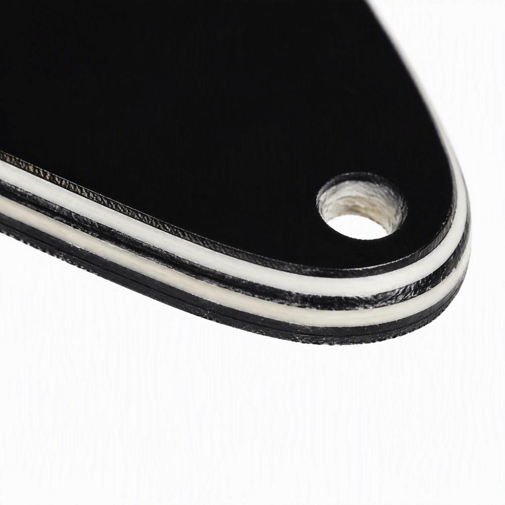 Black Color Guitar Scratch Plate 4 Holes Guitar Pickguard Plate For Electric Guitar