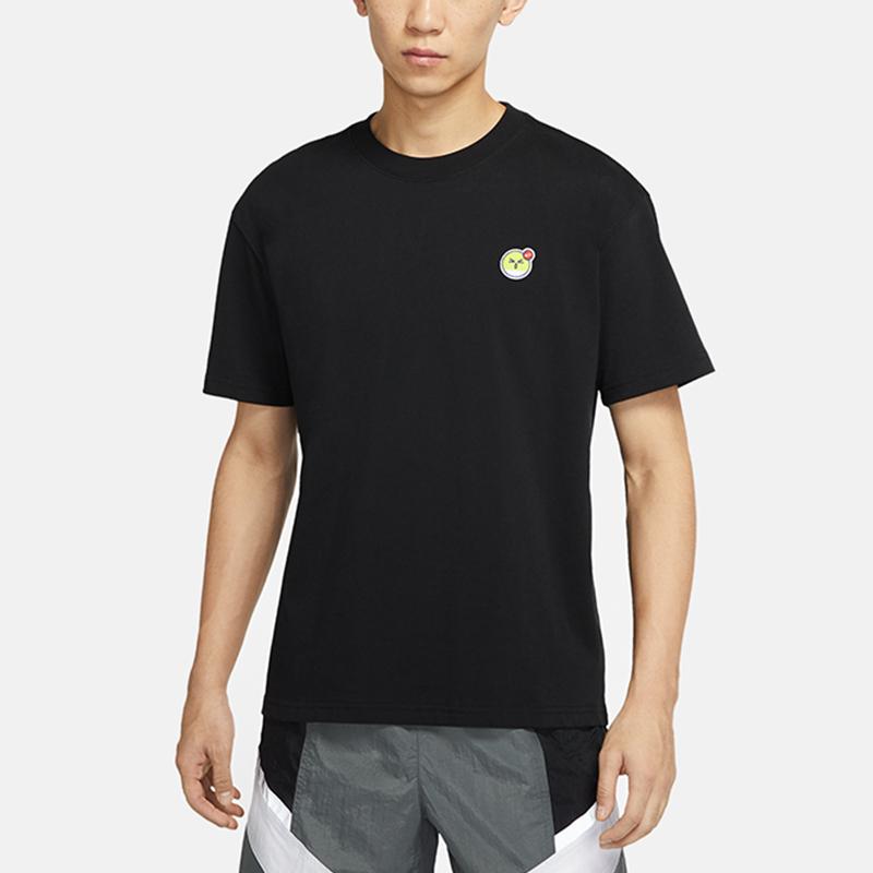 Nike Embroidered Sportswear Short Sleeve Round Neck T-Shirt Men Tops Black DA2389-010