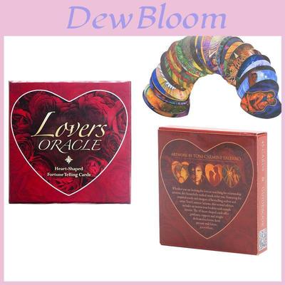 Lovers Oracle Cards Exquisite Heart-shaped Fortune Telling Tarot Deck For Couples