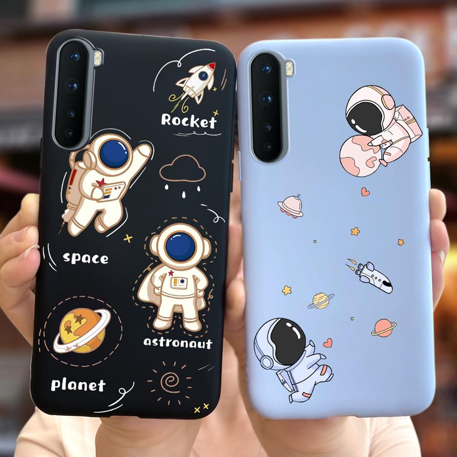For Oneplus Nord Case AC2001 AC2003 Cute Dinosaur Cartoon Cover 6.44'' Soft Silicone Phone Cases For One Plus Nord 1+Nord Bumper