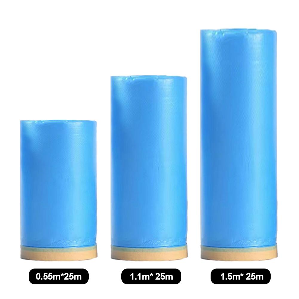 Car Repair Spray Paint Maskin Film Automotive Painters Tape Plastic Drop Cloth Sheeting No Residue for Painting