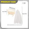 1/12 Cradle and Canopy Set Crib Bed DIY Accs Miniature Doll House Furniture for Handcraft