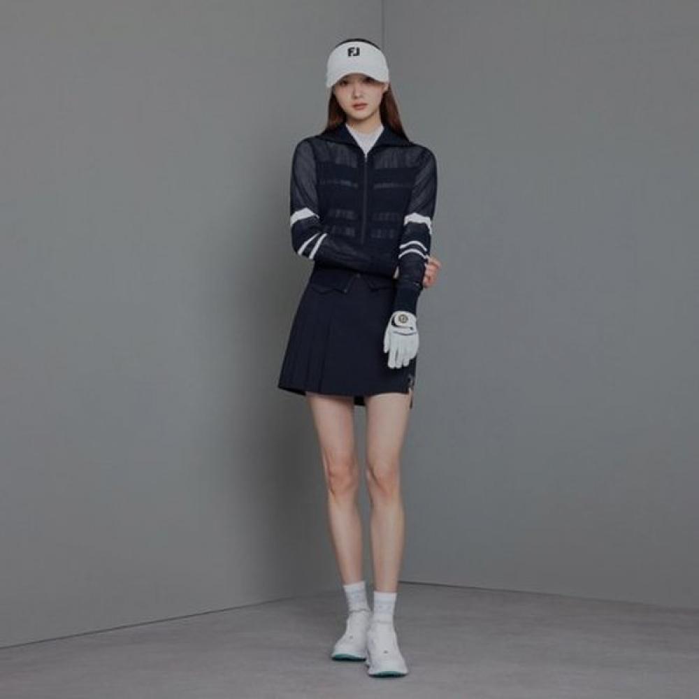 footjoy Женский вязаный кардиган на молнии в морском стиле, цвет неба, 37291 S