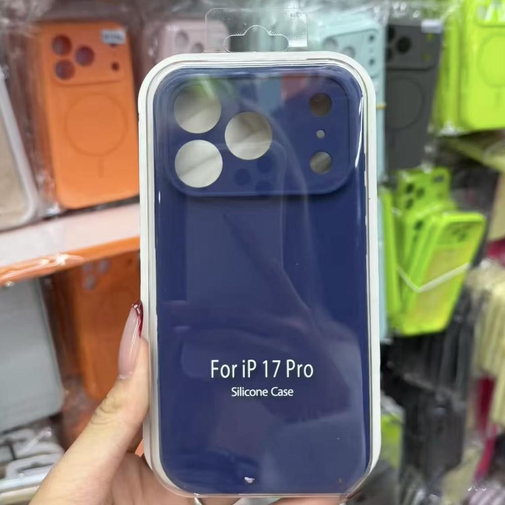 Luxury Liquid Silicone Original 1:1 Phone Case For iPhone Air 17 Pro Max 17 Pro 17 AI Camera Button Anti-drop Full-protect Cover