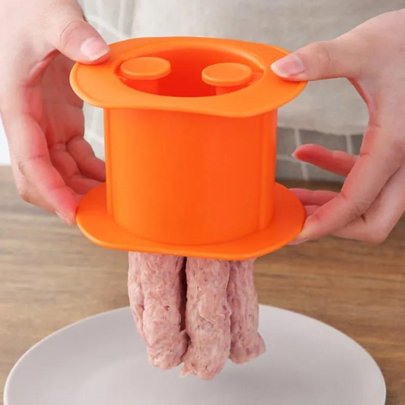 Hot One Press Sausage Maker Kitchen Hot Dog Burger Meat Food Pasta Presser Sausage Making Machine Handmade Gadget Tools