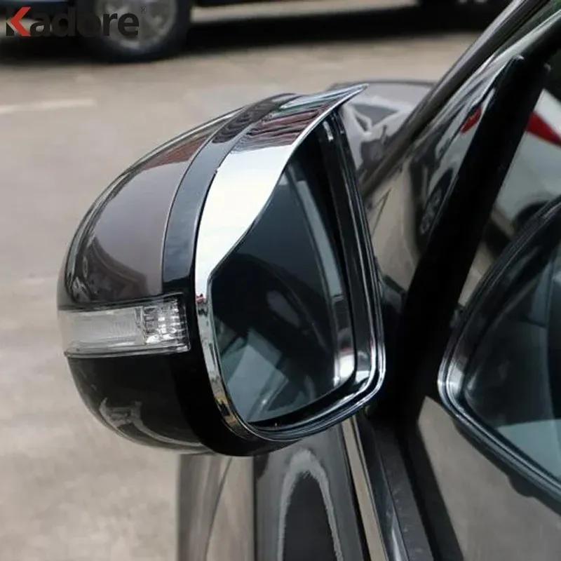 Rearview Mirror Eyebrow Cover Trim For KIA Sportage 2016- Chorme Car Side Mirrors Rain Shield Sun Visor Frame Accessories