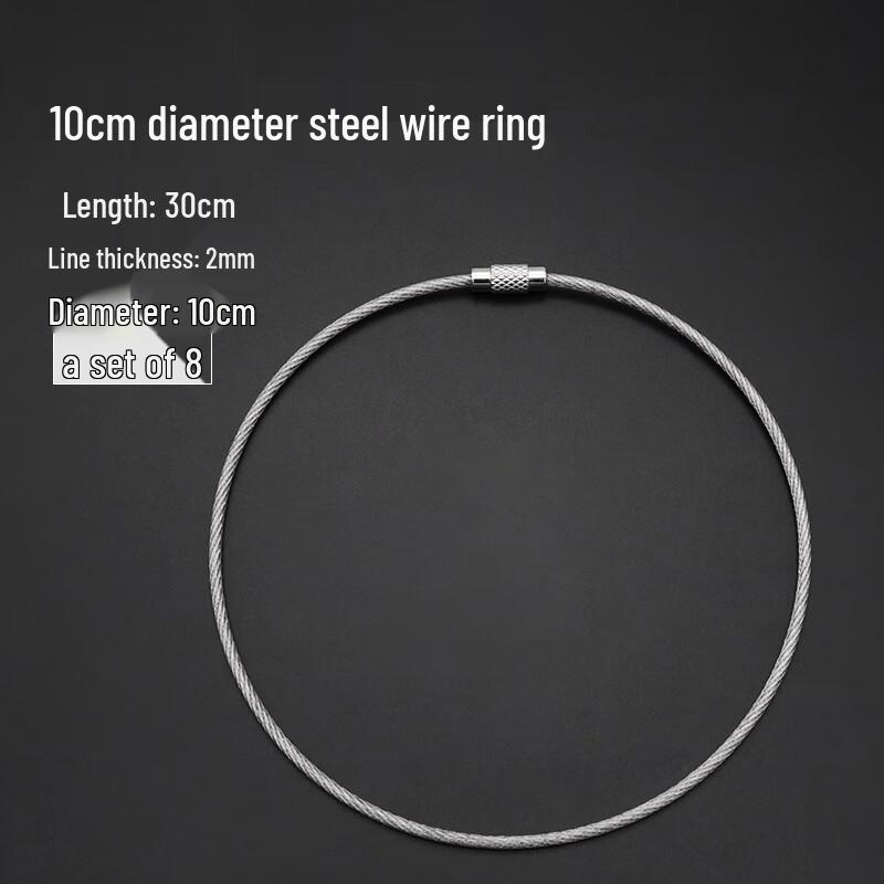 304 Stainless Steel Coated Wire Key Rings
