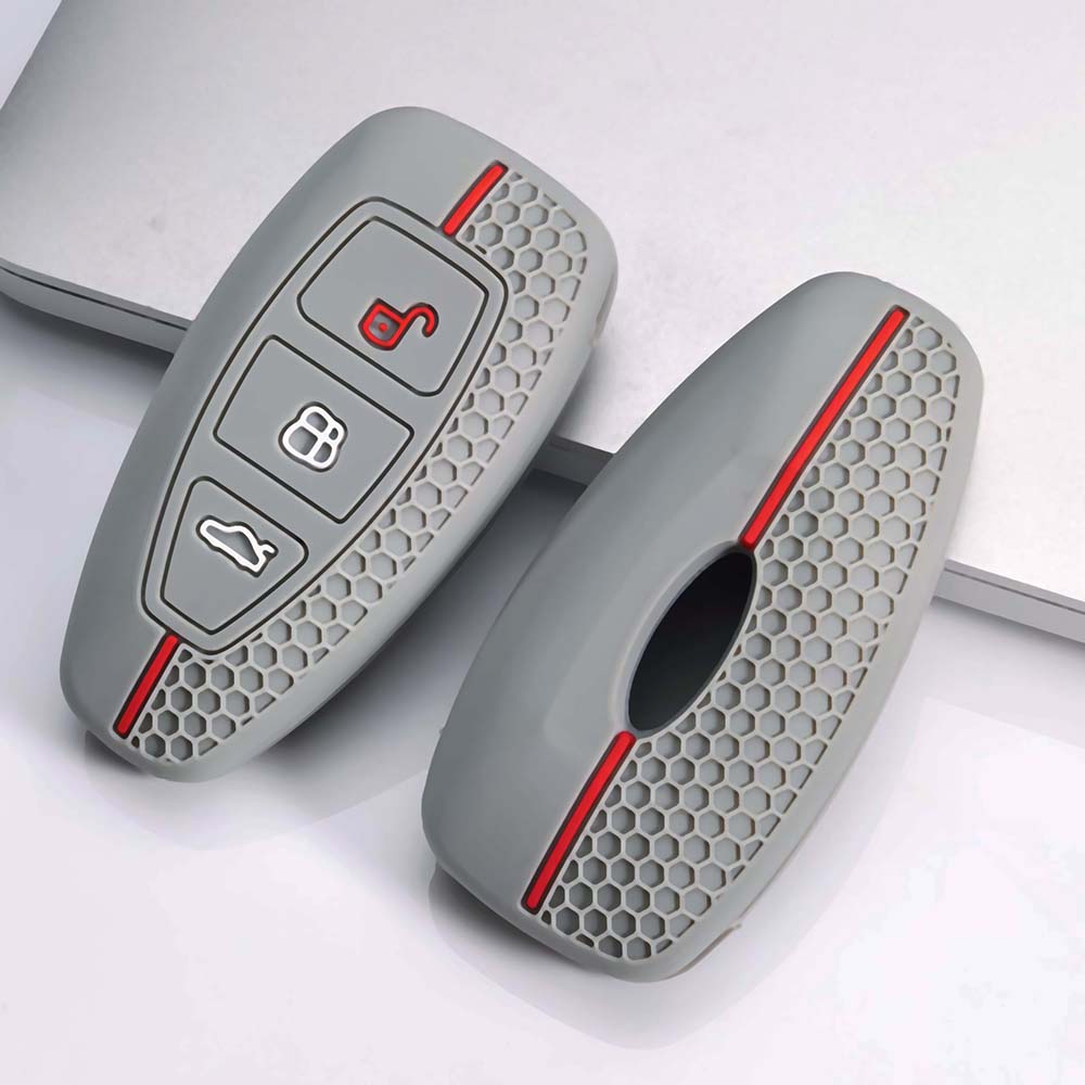 Silicone Car Key Cover Case for Ford Focus 4 ST Mondeo 5 Edge Explorer Ecosport Kuga Escape Fiesta Mustang F150 Ranger Keyless