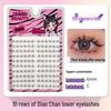 10-Row Autumn Leaf & Sunflower Faux Eyelashes - Flat, Glue-Free