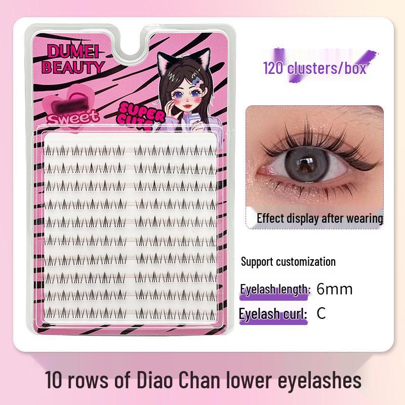10-Row Autumn Leaf & Sunflower Faux Eyelashes - Flat, Glue-Free