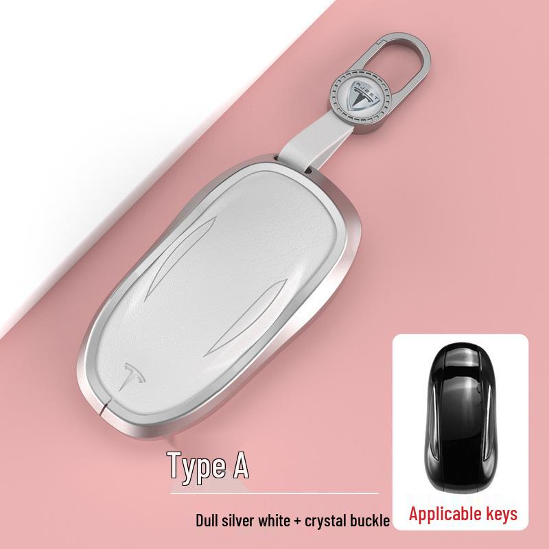 Tesla Key Card Case for Model 3/Y/X/S - Premium Protective Shell with Metal Buckle for Men & Women