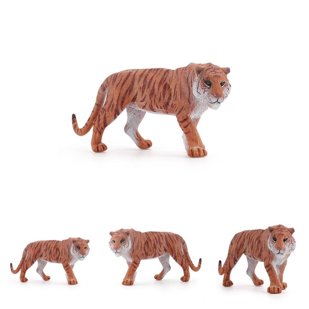 Pvc Tiger Model Static Collectible For Kids Educational Display