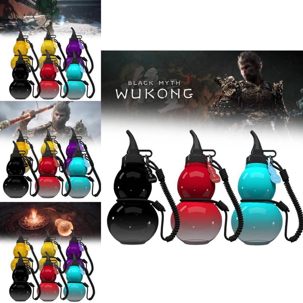 Stylish Black Myth Gourd Water Cup Made Of Durable Tritan Material For All Purposes