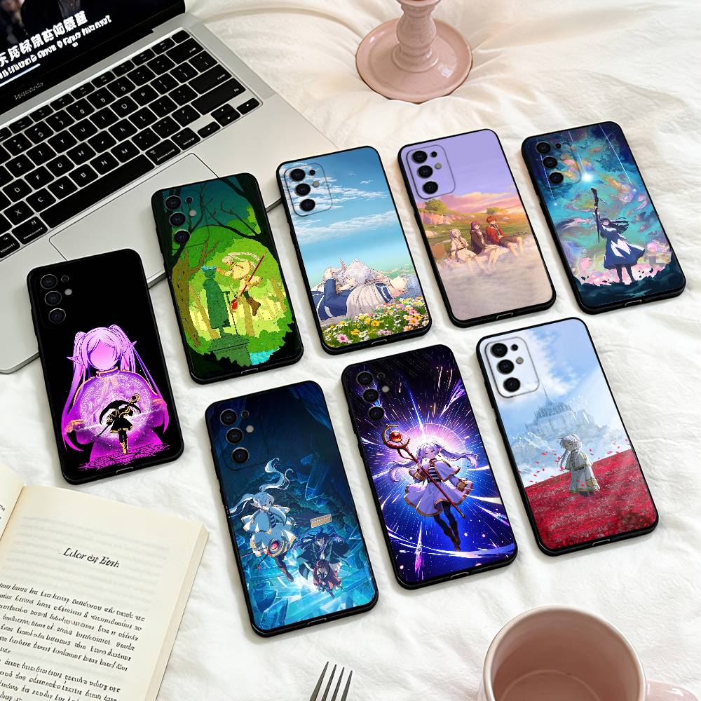 F-Frieren B-Beyond Journey's End Phone Case For Samsung S25,24,23,22,30,21,10,9,Ultra,Plus,Lite,FE,4,5 G Soft Black Case