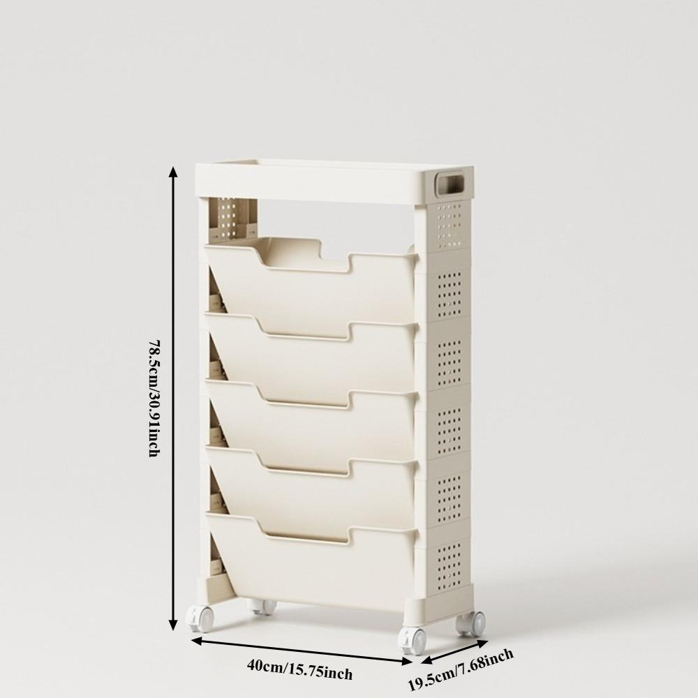 Mobile Storage Holders Book Storage Rack Floor To Table Book Stand Multi-layer Storage Rack Textbook Organizing and Storage Rack